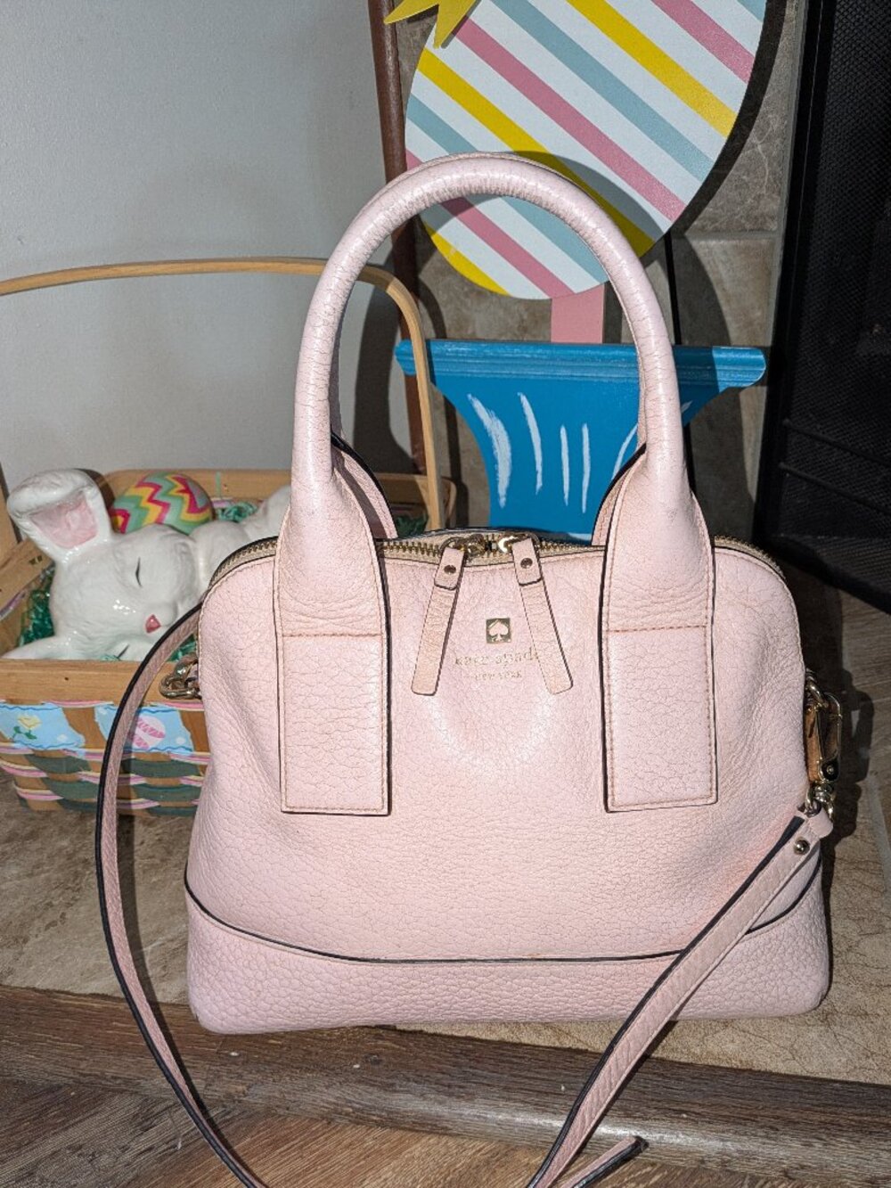 Kate Spade Blush Powder Pink Southport Ave Jenny Large Handbag